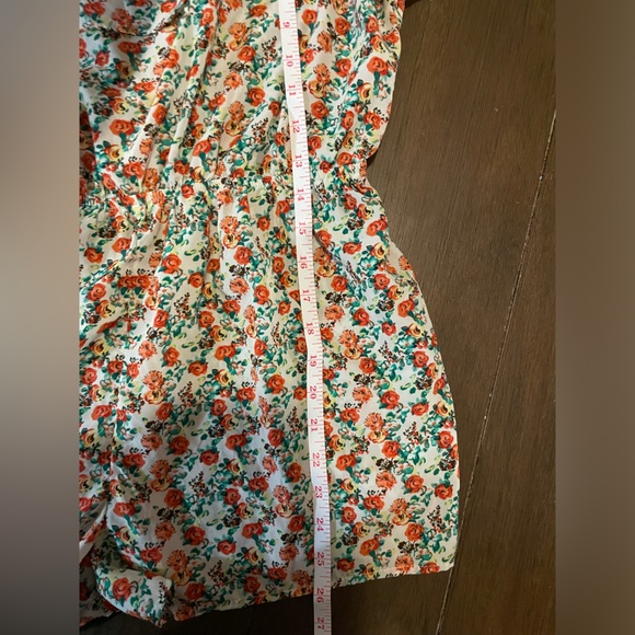 🔴 Papaya Floral Romper NWOT - Picture 6 of 10